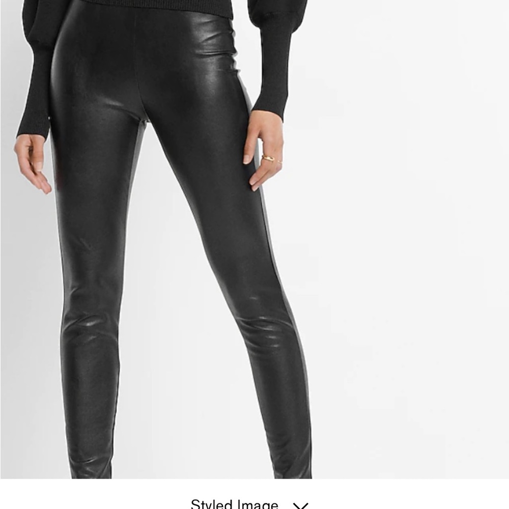 Express, petite leather leggings